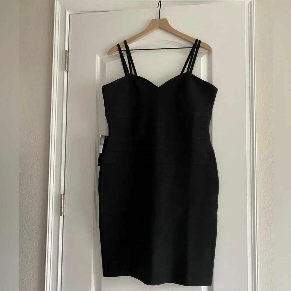 Bebe Double Strap Bandage Dress - Picture 2 of 8